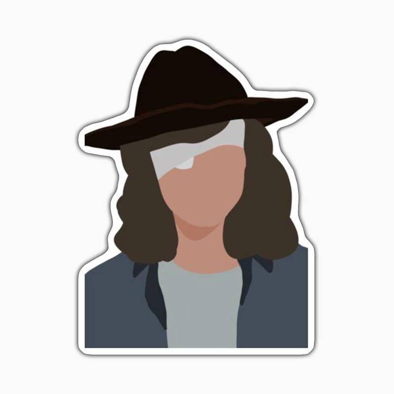 استیکر لپ تاپ و موبایل بووم طرح سریال مردگان متحرک مدل Carl2 کد FR119