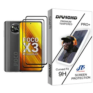 JF Diamond Glass MIX002 Screen Protector For Xiaomi Poco X3 Pack Of 2