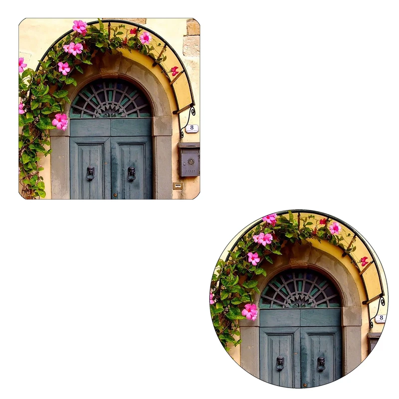 مگنت طرح درب چوبی کد M1 به همراه زیر لیوانی