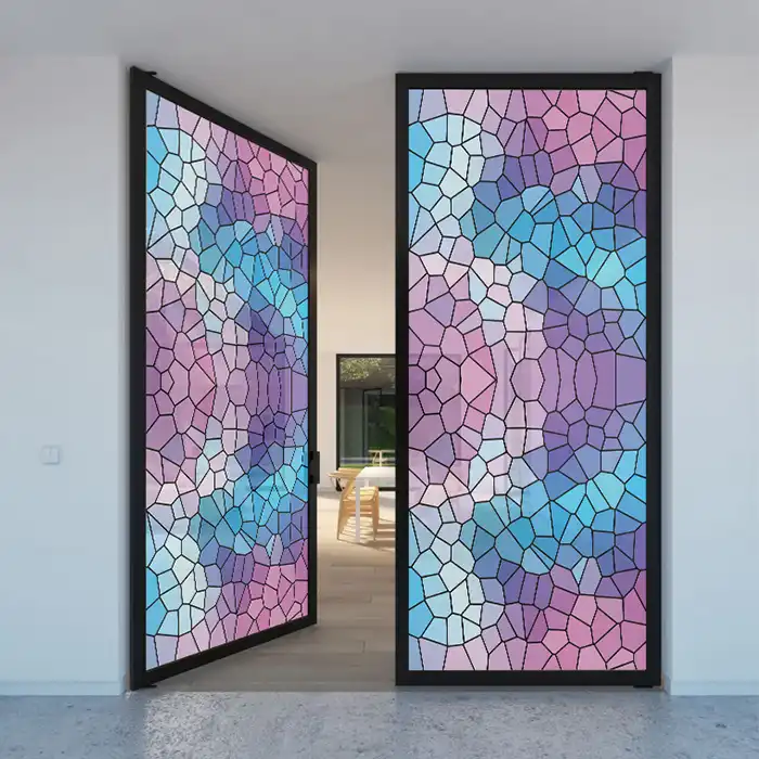 استیکر شیشه راتیانا مدل رنگارنگ کد 15