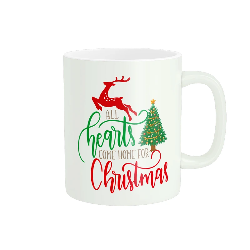 ماگ پادآفرین مدل کریسمس طرح بابانوئل گوزن آدم برفی کد PM1108