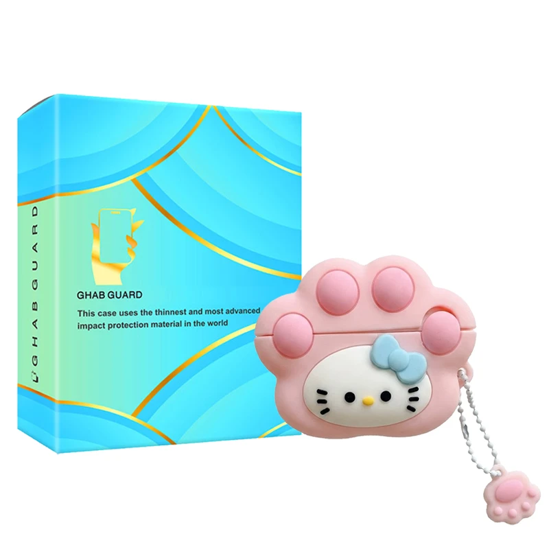 کاور قاب گارد مدل AITG مناسب برای کیس اپل AirPods Pro / AirPods Pro 2 همراه بند آویز