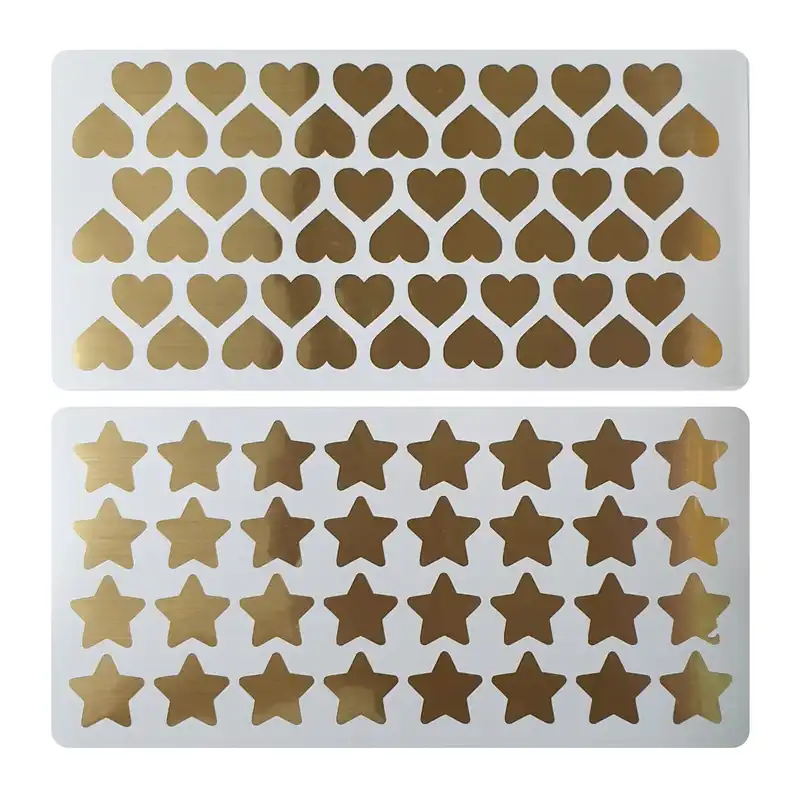 برچسب مدل قلب و ستاره بسته 2 عددی