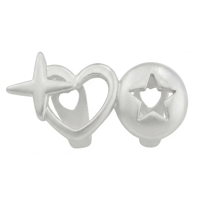 ابزار نمایشی مدل گریلز دندان طرح قلب و ستاره مجموعه دو عددی