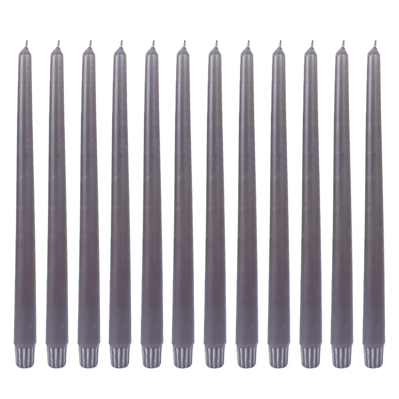 شمع قلمی بدون بو برلیکن مدل مخروطی زمان اتمام 8 ساعت بسته 12 عددی