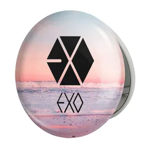 آینه جیبی خندالو طرح گروه اکسو EXO مدل تاشو کد 16864 