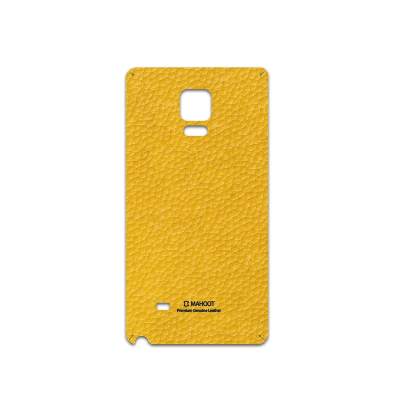 برچسب پوششی ماهوت مدل Mustard-Leather مناسب برای گوشی موبایل سامسونگ Galaxy Note Edge