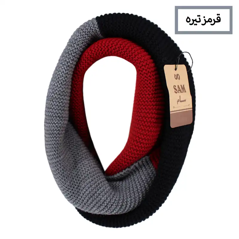 شال گردن بافتنی سام طرح اسپرت رینگی کد LUXE_2022