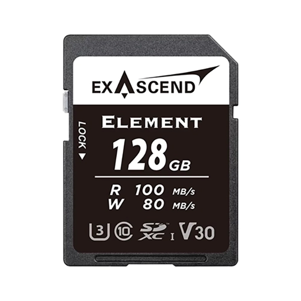 کارت حافظه SD اکساسند مدل Element  کلاس 10 استاندارد UHS-I U3 سرعت 100MBps ظرفیت 128 گیگابایت