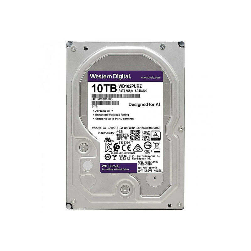 هارددیسک اینترنال وسترن دیجیتال مدل Purple WD102PURZ ظرفیت 10 ترابایت 1