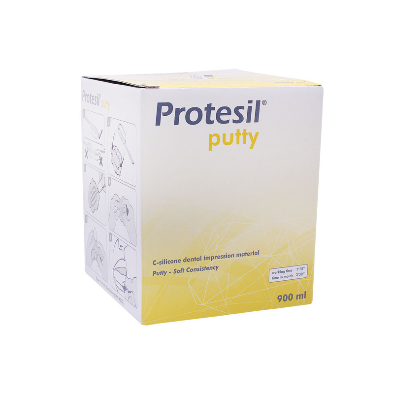 ست قالب گیری دندانپزشکی پروتسیل مدل سی سیلیکون مجموعه 3 عددی