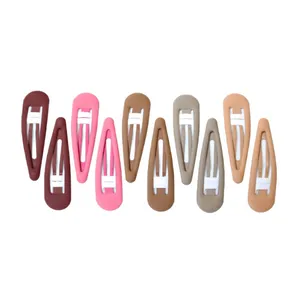 گیره مو زنانه مدل تق تقی مات مجموعه 10 عددی 