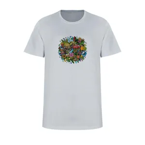 تی شرت آستین کوتاه زنانه مدل  L294 رنگ طوسی