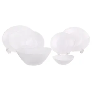 سرویس 26 پارچه غذاخوری بورمیولی مدل Simple White Prometeo