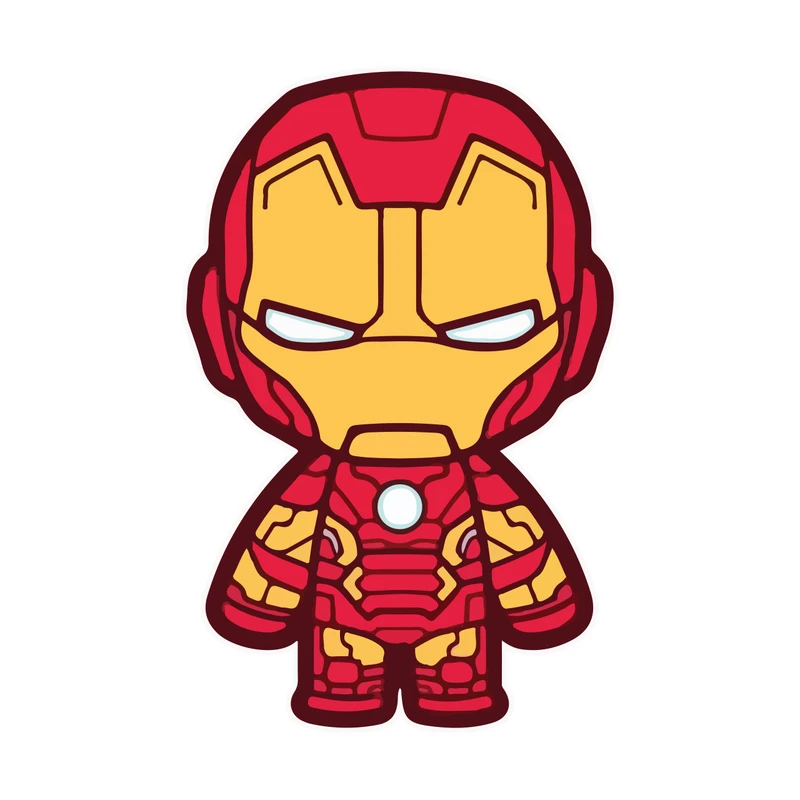 برچسب لپ تاپ پویا مارکت طرح مرد آهنی کد 1087