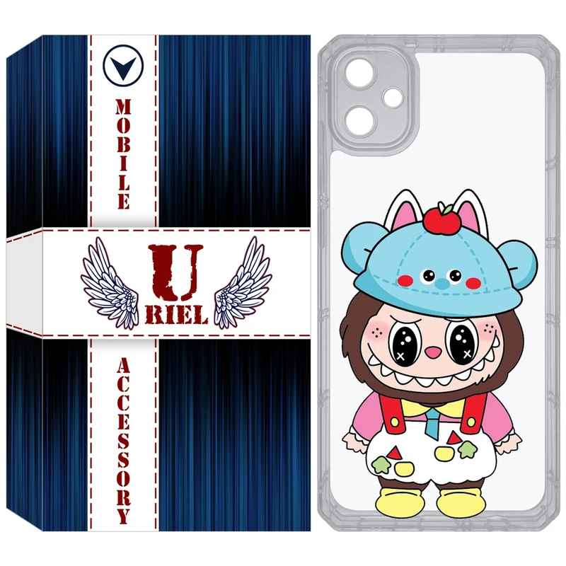 کاور یوریل مدل Clear کد 123 طرح لبوبو Labubu مناسب برای گوشی موبایل سامسونگ Galaxy A05