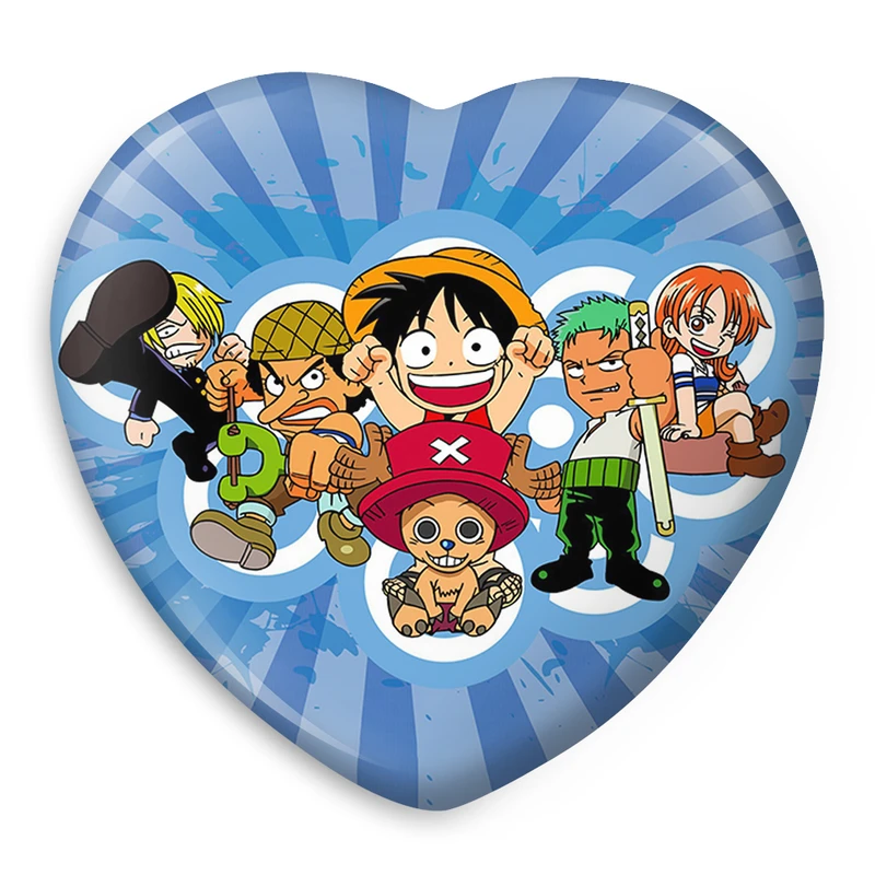 پیکسل خندالو طرح لوفی و چوپر و زورو و اوسوپ انیمه وان پیس مدل قلبی کد 11415