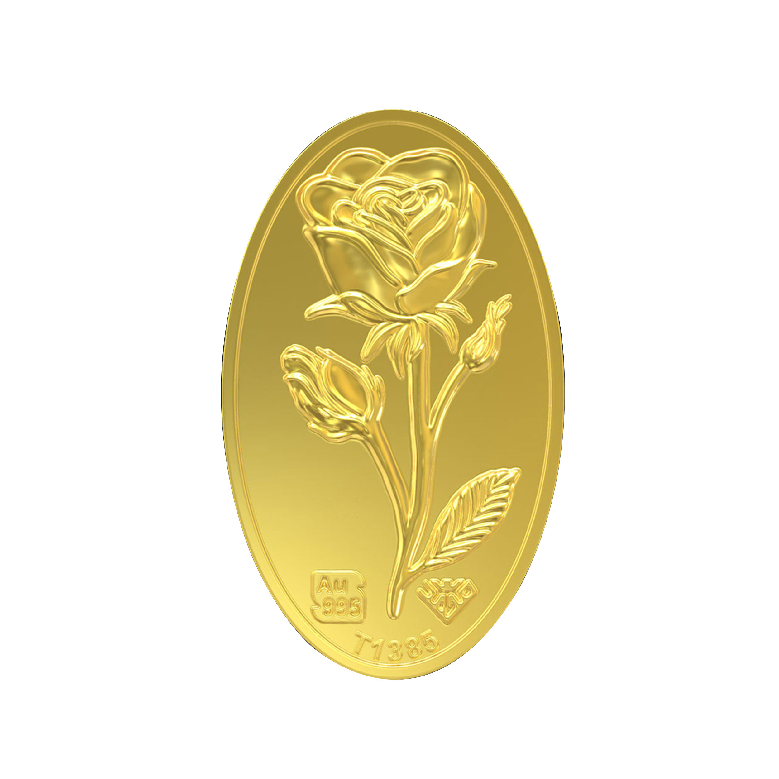 شمش طلا 24 عیار طلای محمد مدل rose1