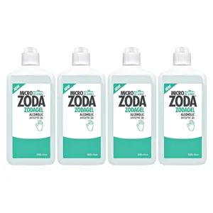ژل  ضدعفونی کننده میکروزدا مدل ZODAGEH حجم 500 میلی لیتر مجموعه 4 عددی