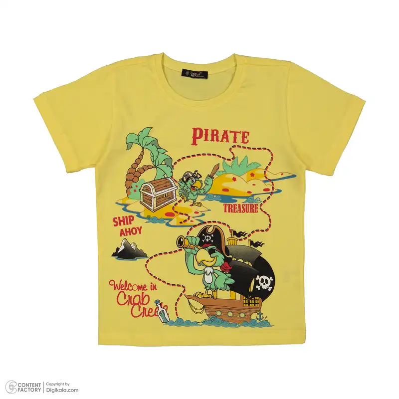 ست تی شرت و شلوارک پسرانه اوزکان مدل 4310383