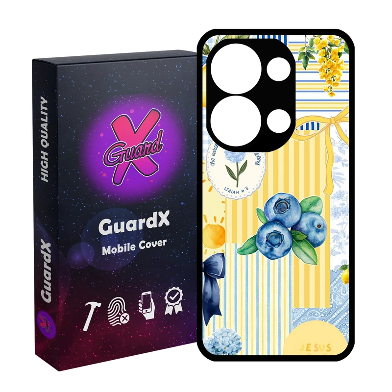 کاور گارد ایکس طرح بلوبری مدل 11065 مناسب برای گوشی موبایل شیائومی Redmi Note 13 Pro 4G / Poco M6 Pro 4G