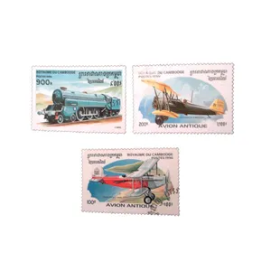 تمبر یادگاری مدل هواپیما کد DS2550 مجموعه 3 عددی