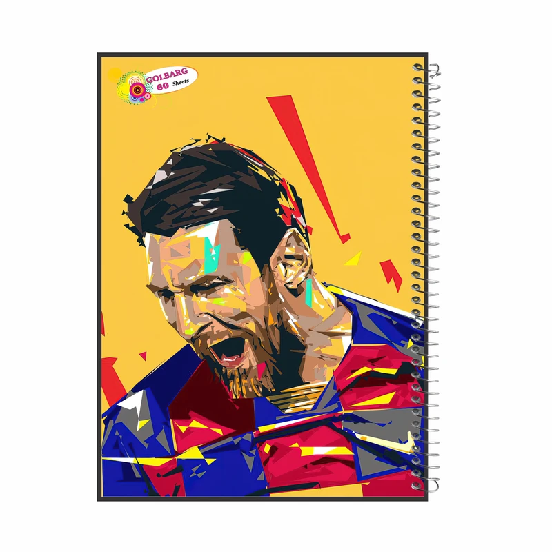 دفتر مشق 60 برگ گلبرگ طرح مسی کد 601803