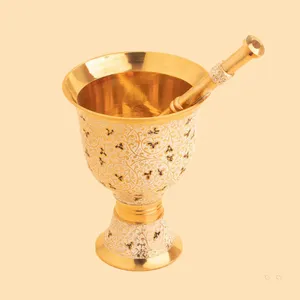 هاون برنجی مدل تاج کد 3
