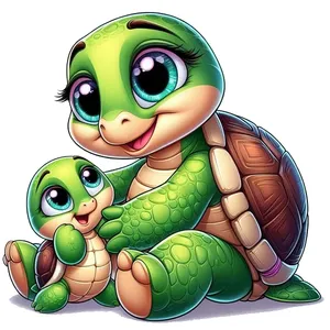 استیکر پارچه و لباس پاد آفرین طرح لاک پشت کد 903