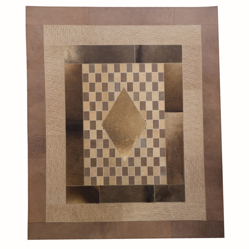 کلاژ فرش چرم و پوست مدل LFR015