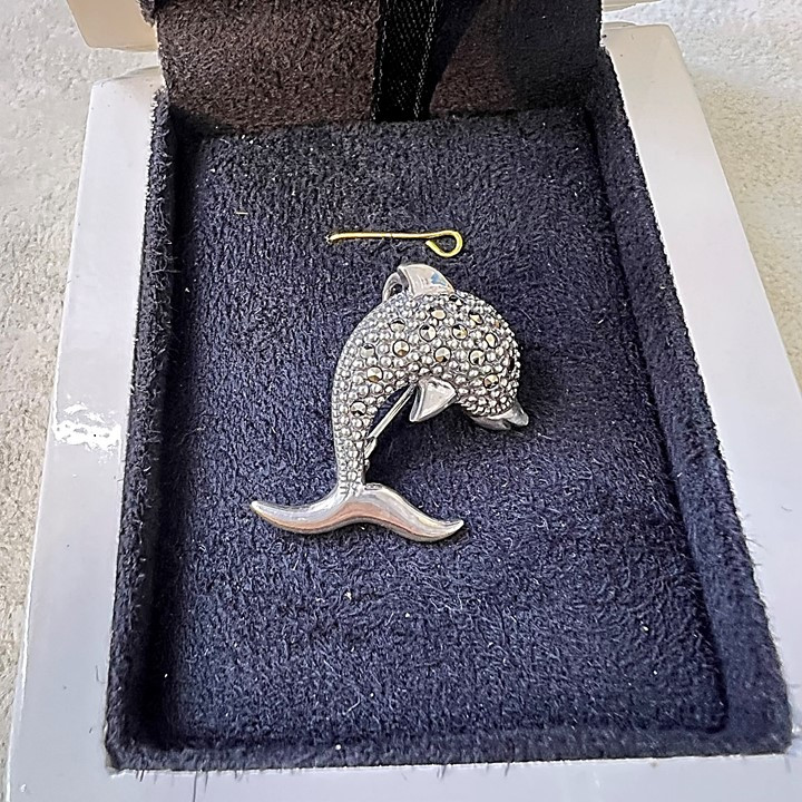 گل سینه نقره زنانه کد glsr-2446 گل سینه نقره زنانه کد glsr-2446