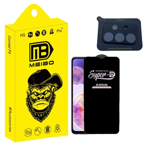 محافظ صفحه نمایش میبو مدل SuperD Touch مناسب برای گوشی موبایل سامسونگ Galaxy a23 به همراه محافظ لنز