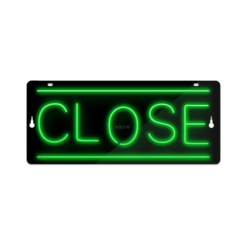 چراغ دیواری نئون دیزاین طرح Close-BL_GR