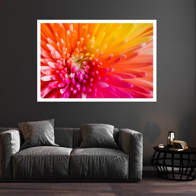 تابلو بکلیت طرح طبیعت و گل مدل قاب شاسی W-s8523