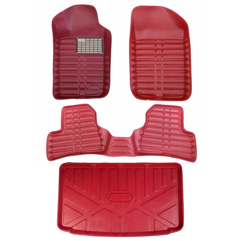 کفپوش سه بعدی خودرو مدل LS مناسب برای پژو 207 هاچبک به همراه کفپوش صندوق