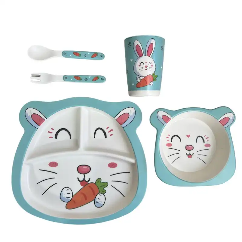 ظرف غذا کودک 5 تکه طرح خرگوش