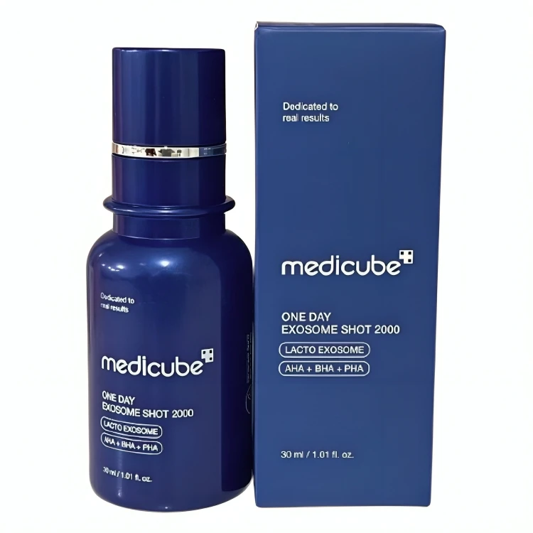 سرم ضد لک پوست مدیکیوب مدل exosome shot 2000 مناسب برای انواع پوست حجم 30 میلی لیتر