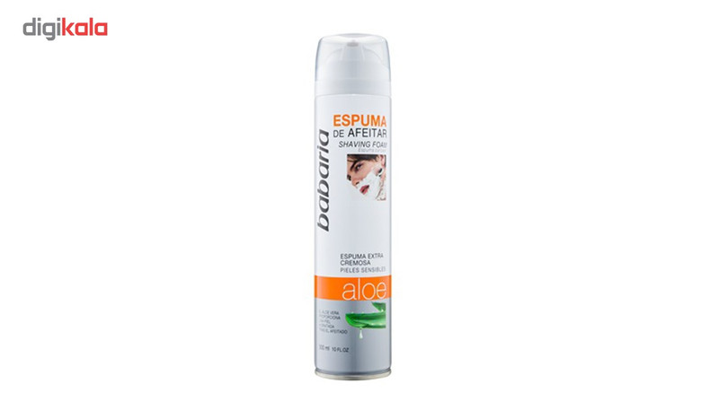 فوم اصلاح باباریا حاوی آلوئه ورا حجم 300 میلی لیتر