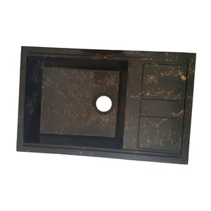 سینک ظرفشویی گرانیت توکار یک لگنه مدل MAK_bg80