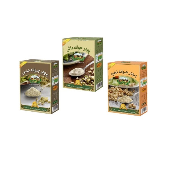 پودر جوانه حبوبات تژین - 600 گرم مجموعه 3 عددی
