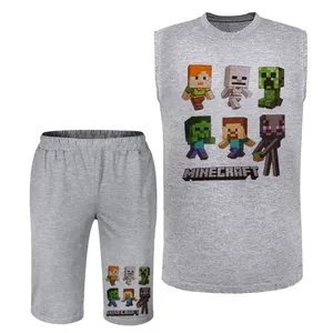 ست تاپ و شلوارک مردانه مدل ماینکرفت A371