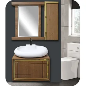 ست کابینت روشویی کاسپین مدل یونیک به همراه آینه و باکس