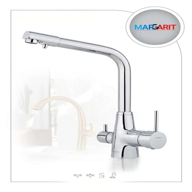 عکس شماره 2 : شیر ظرفشویی دومنظوره مارگاریت مدل ماهان