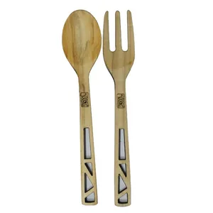 ست قاشق و چنگال غذاخوری 2 پارچه توت کد 1080-1081