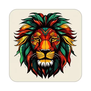 زیر لیوانی کاکتی طرح شیر مدل mp23743