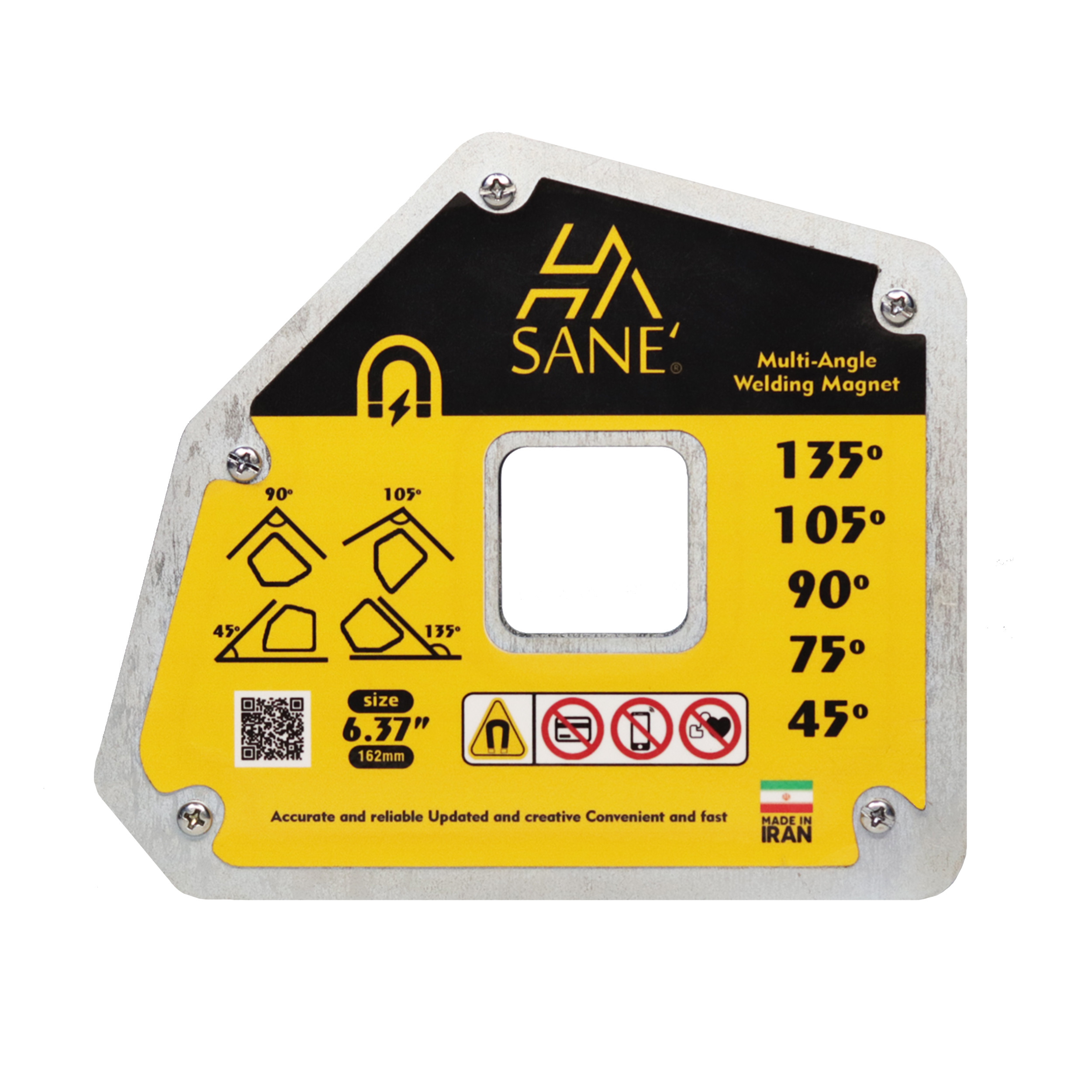 گونیا جوشکاری صانع مدل پنج ضلعی کد 6/37