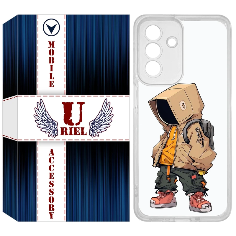 کاور یوریل مدل Clear کد 39 طرح پسر مناسب برای گوشی موبایل سامسونگ Galaxy A36