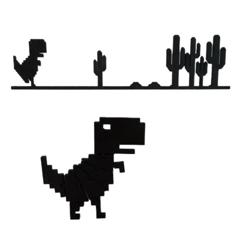 دیوارکوب مدل دایناسور گوگل کروم افلاین کد TRex به همراه فیجت