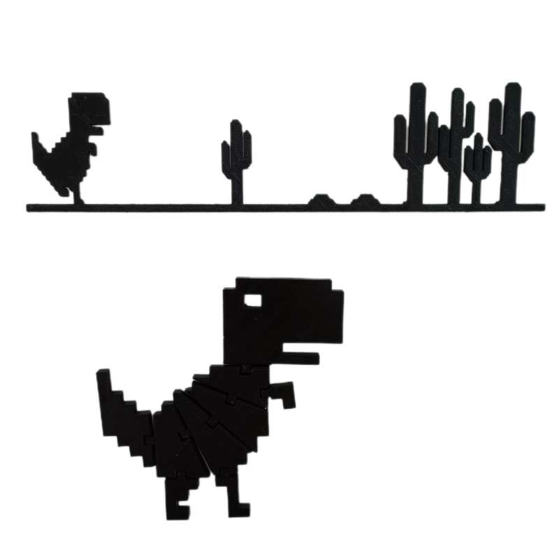 دیوارکوب مدل دایناسور گوگل کروم افلاین کد TRex به همراه فیجت