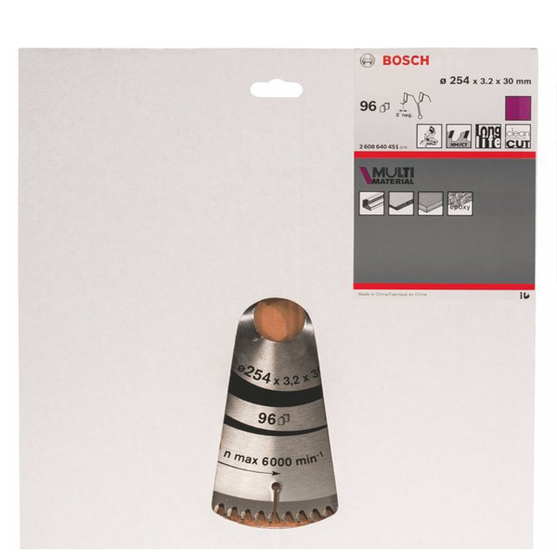 تیغ اره میزی بوش مدل مولتی متریال 96T -254MM